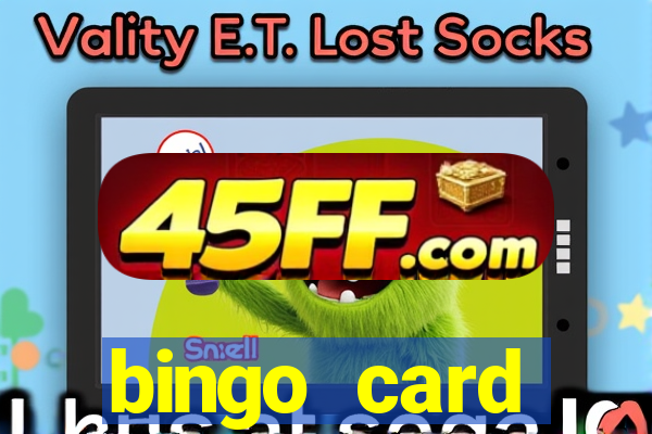 bingo card generator with pictures